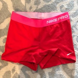 Red Nike spandex